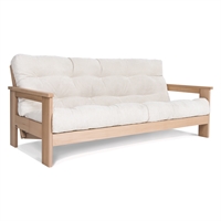 Divano letto futon Levante Naturale/Noce
