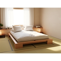 Letto in legno massello artigianale - Fujiko