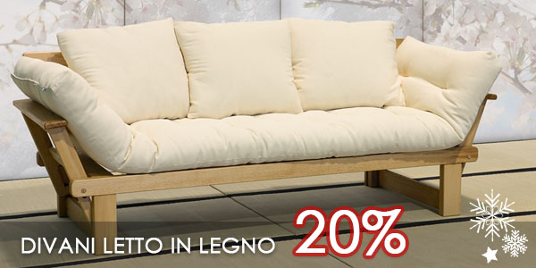 Divani letto in legno